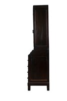 木製大型雙拉門抽屜式書櫃藏品圖，第4張